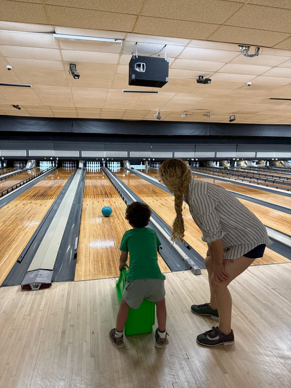 First time bowling.