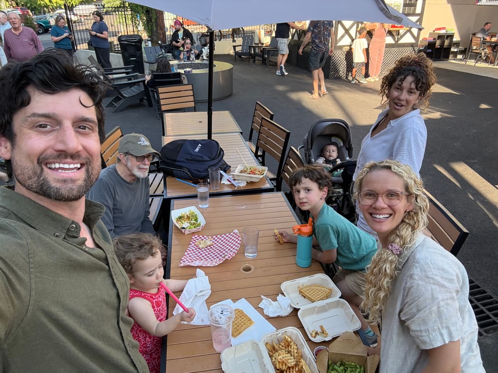 Last dinner, food carts again.